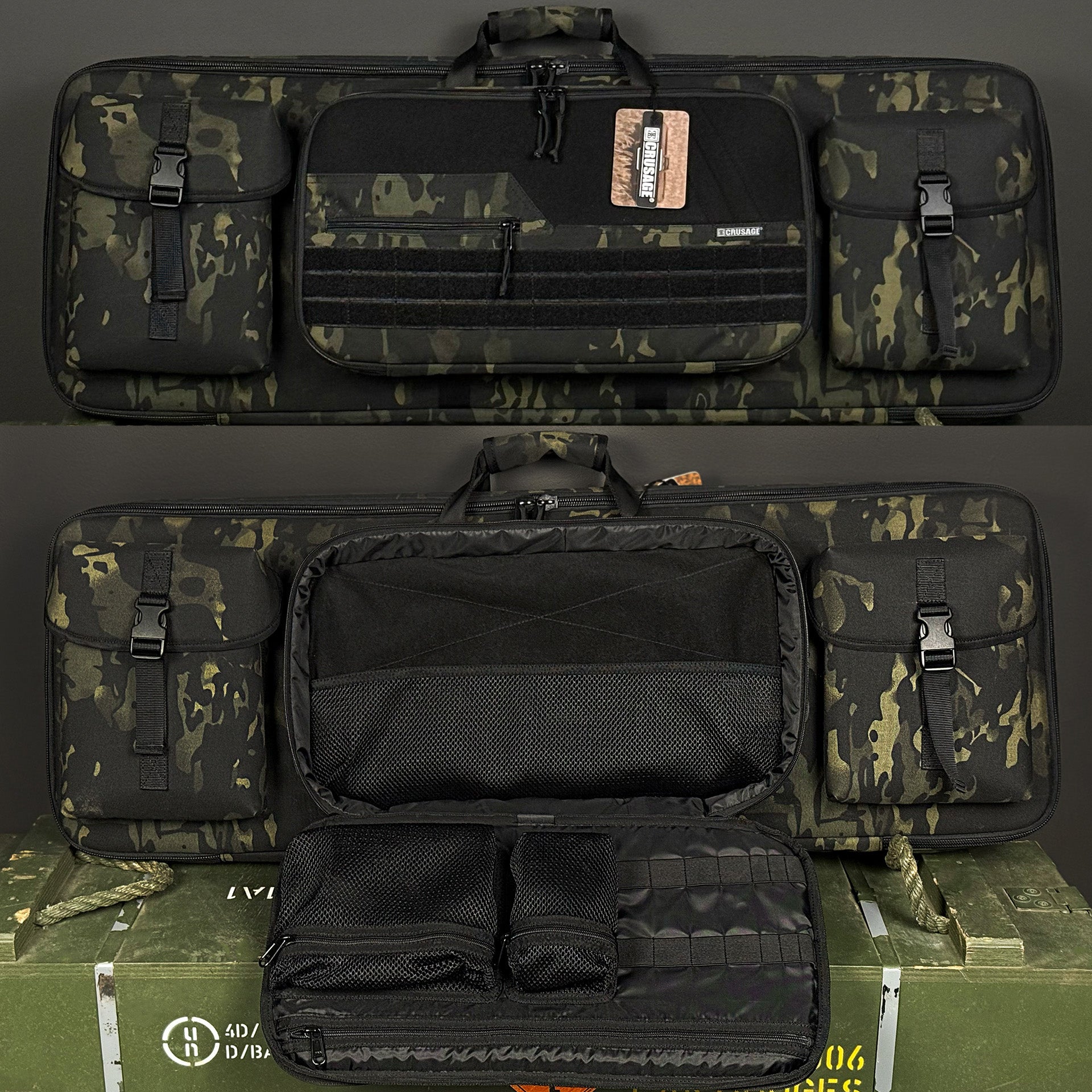 Збройовий чохол Crusage LoadOut Mk.III, чорний мультикам, 96 см.