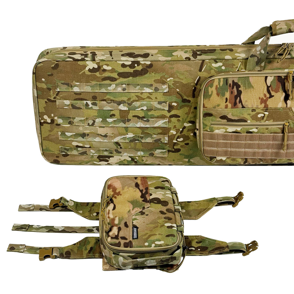 Збройовий чохол-мат Crusage Long Range 2 в 1, мультикам, 147 cм.