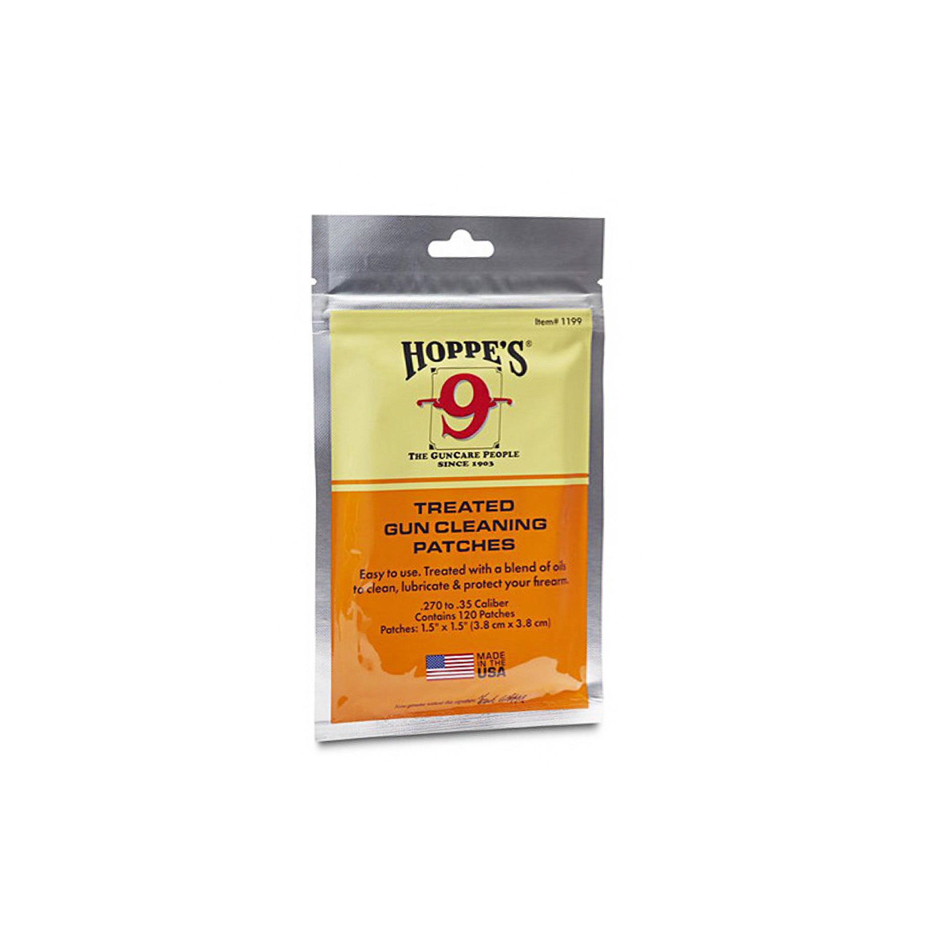 Промасленний патч для чистки Hoppe's .30 (120 шт.)