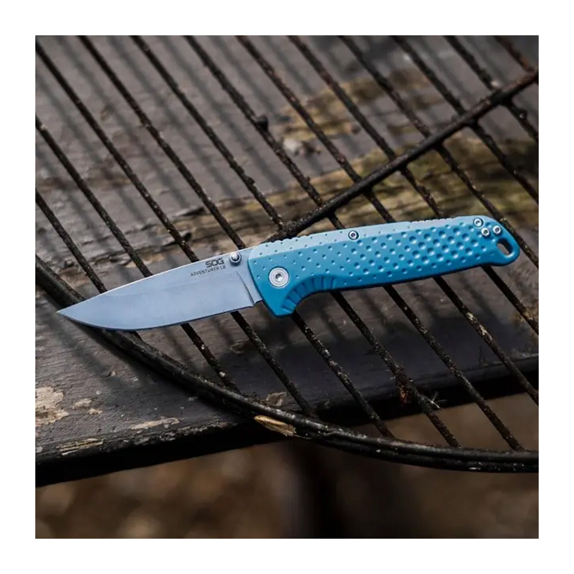 Розкладний ніж SOG Adventurer LB, Nordic Blue/Satin