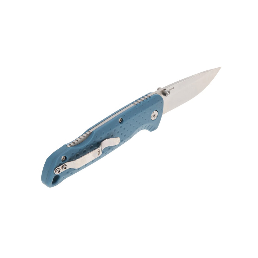 Розкладний ніж SOG Adventurer LB, Nordic Blue/Satin