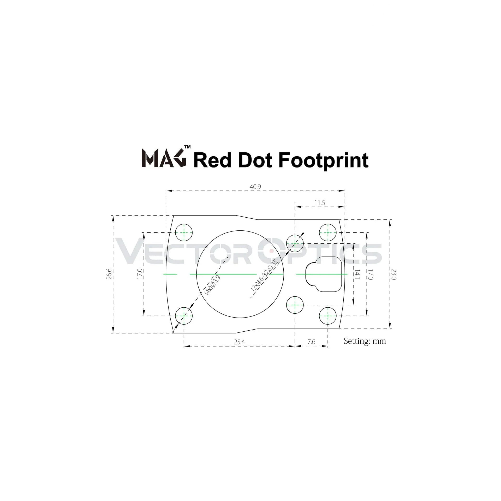 Приціл коліматорний Vector Optics Frenzy-S 1x17x24 AUT 3MOA MGT footprint FDE