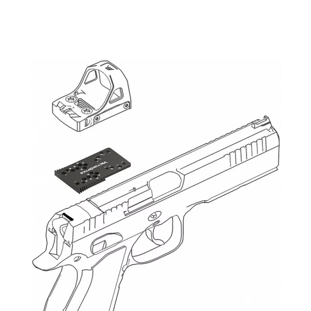 Універсальний адаптер Vector Optics на CZ Shadow 2/SP-01/P-10 C для коліматорів