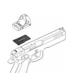 Універсальний адаптер Vector Optics на CZ Shadow 2/SP-01/P-10 C для коліматорів