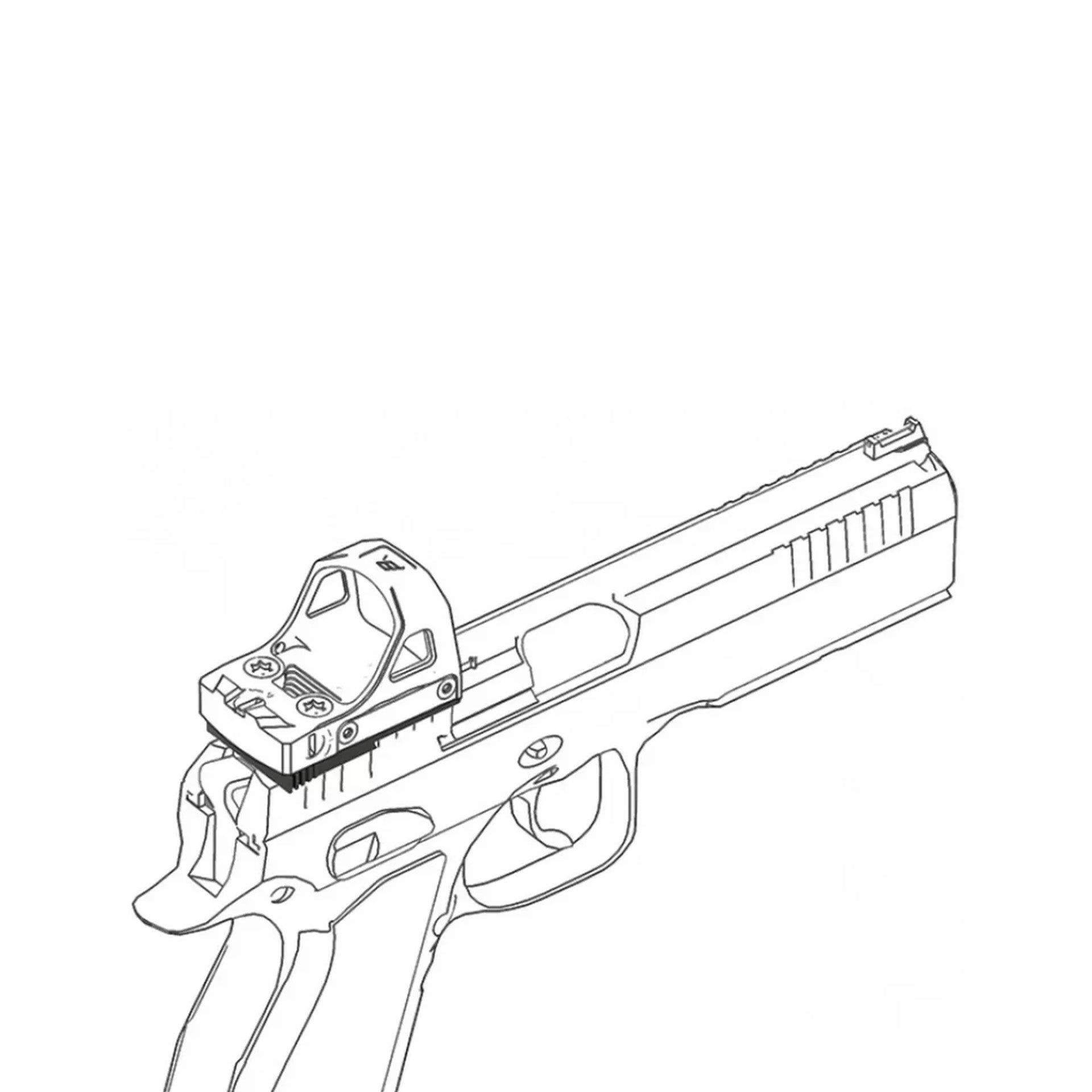 Універсальний адаптер Vector Optics на CZ Shadow 2/SP-01/P-10 C для коліматорів