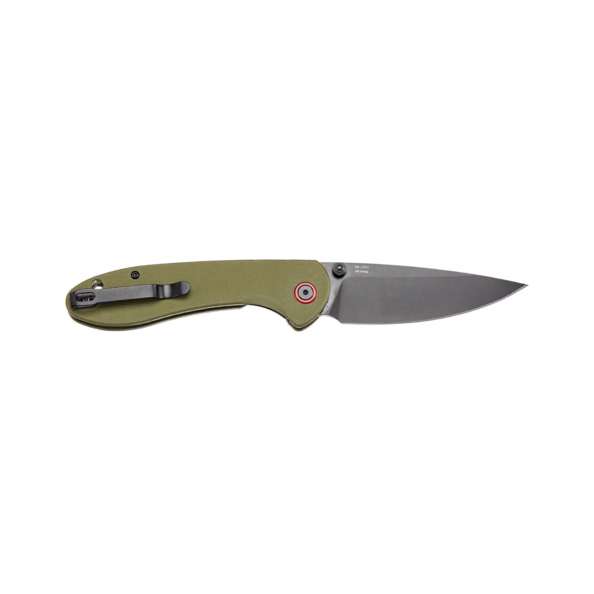 Ніж CJRB Feldspar Black Blade Green