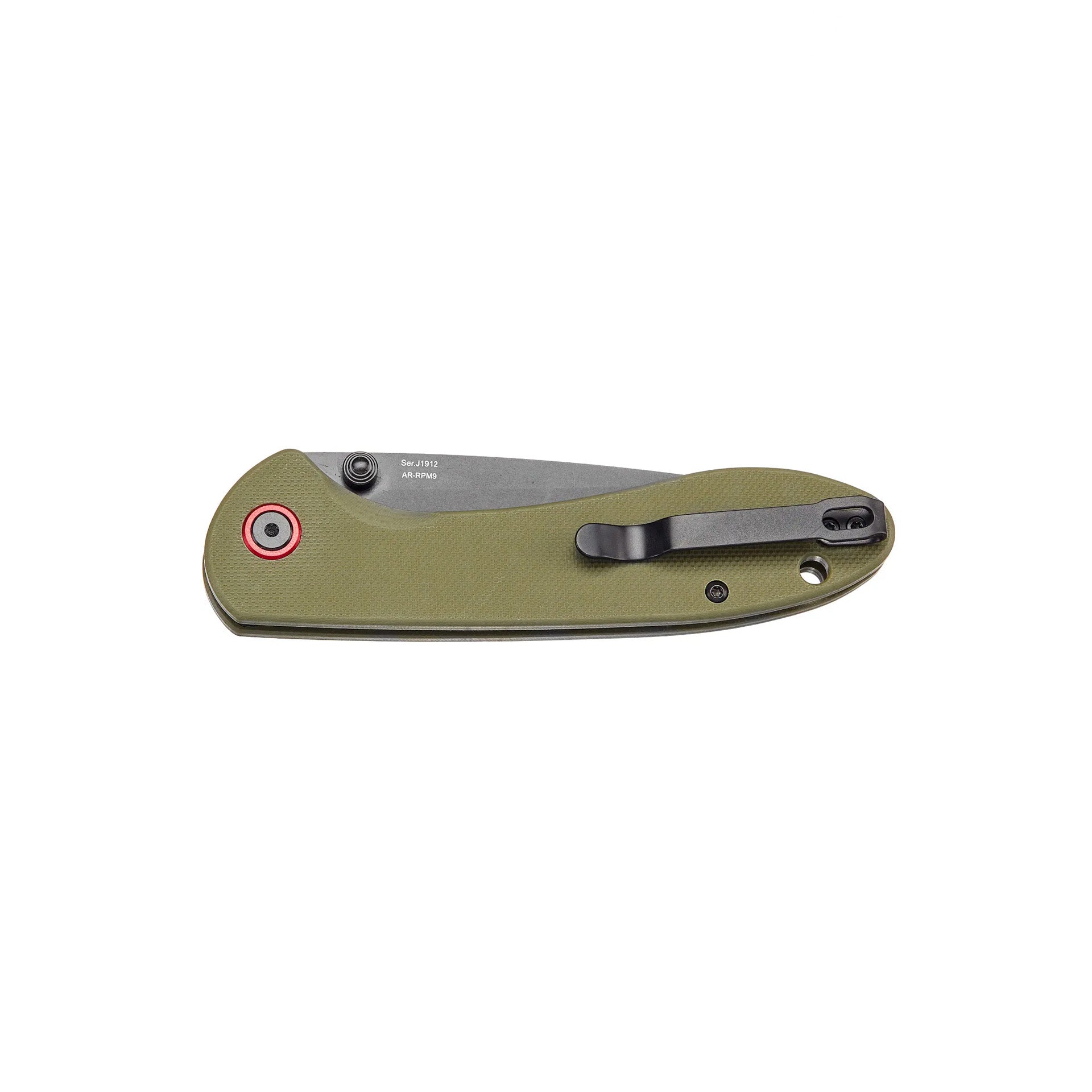 Ніж CJRB Feldspar Black Blade Green