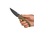 Ніж CJRB Feldspar Black Blade Green