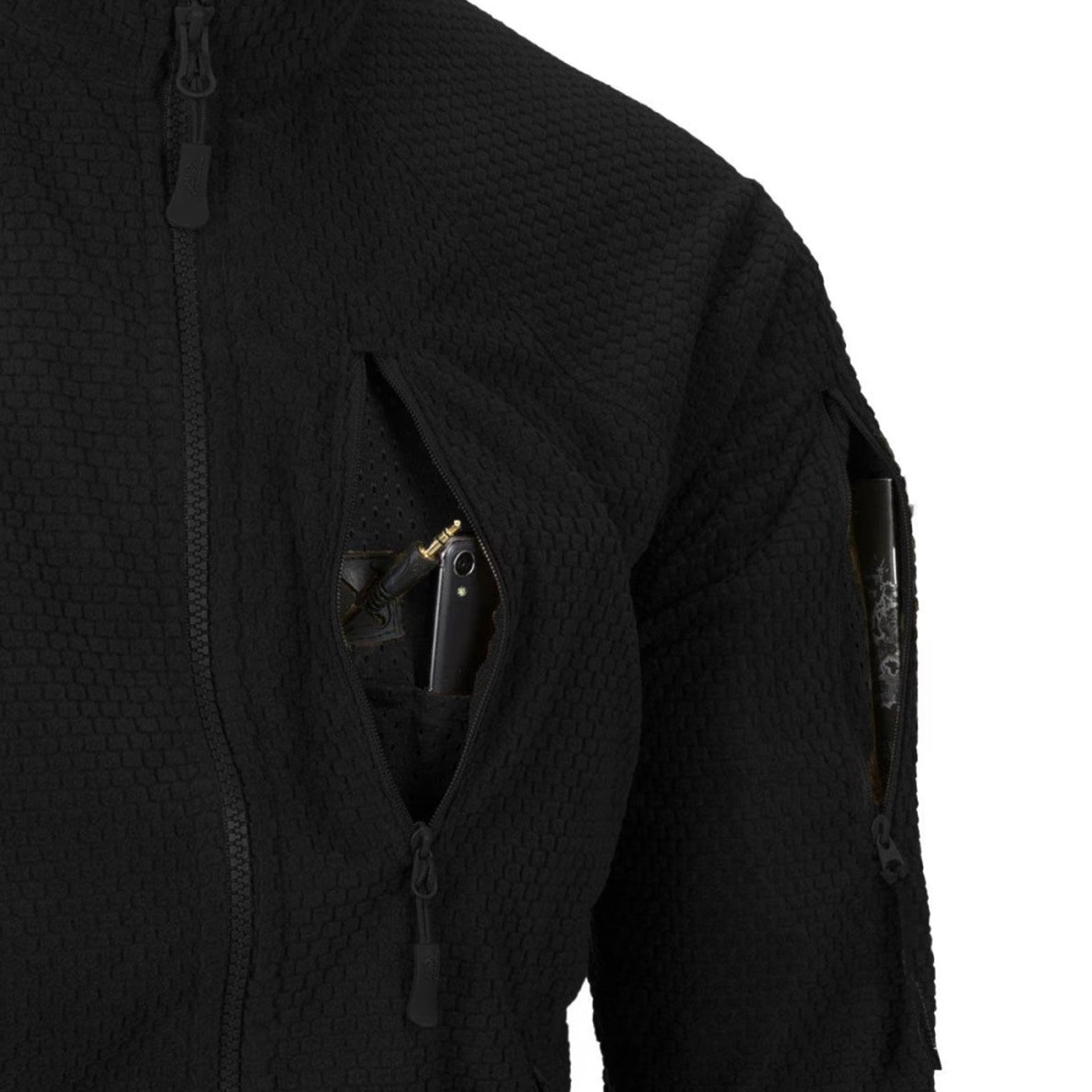Куртка ALPHA Tactical, Grid Fleece, Black, M/R