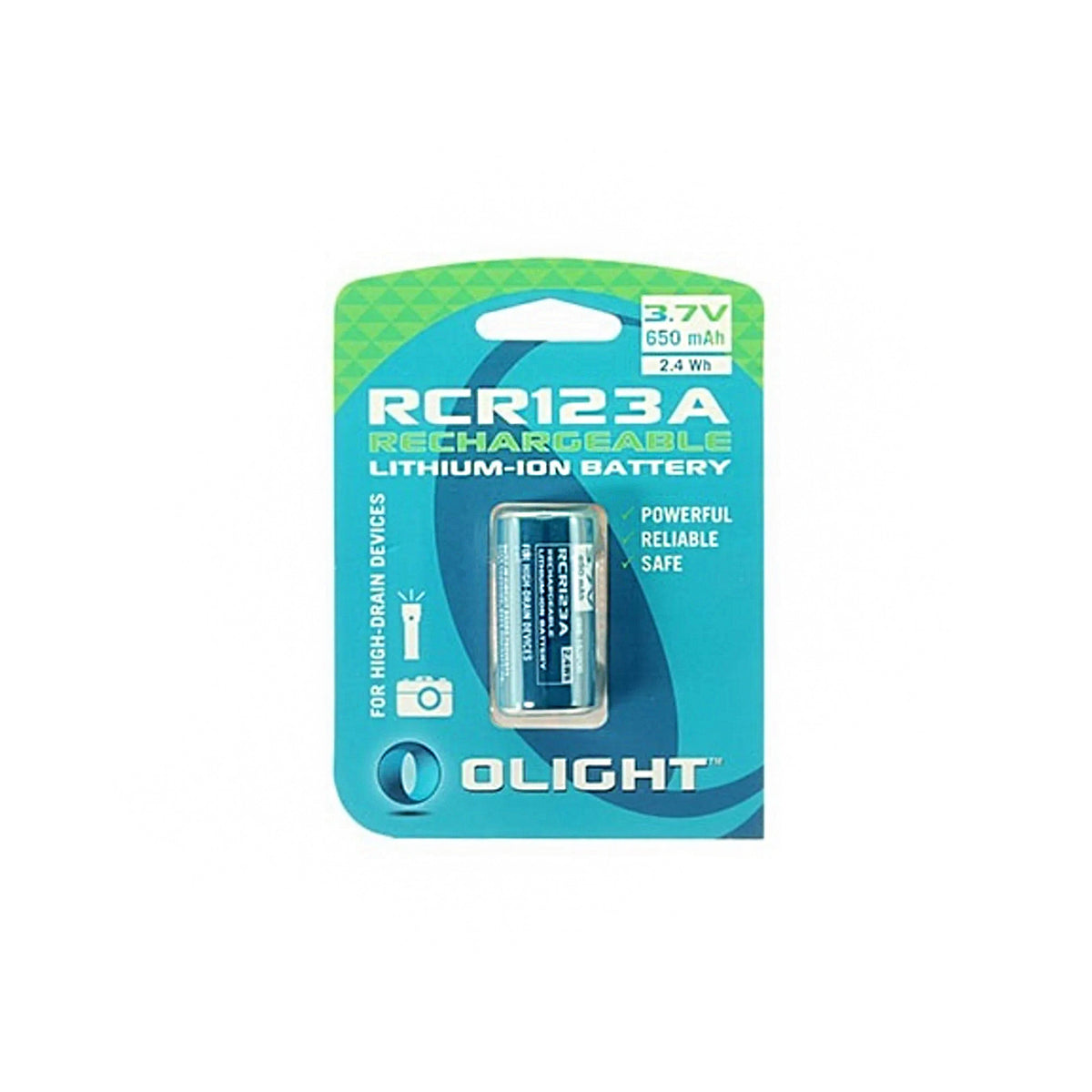 Акумуляторна батарея Olight RCR 123 Li-Ion 650 mAh