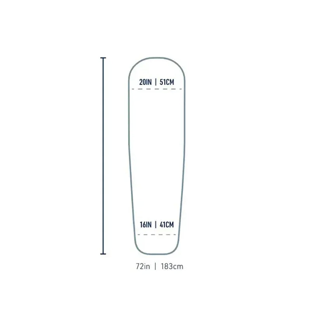 Килимок самонадувний Sea to Summit Self Inflating Camp Plus Mat, Moss, Regular, 183x51x7.5см (STS AMSICAPLR)