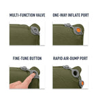 Килимок самонадувний Sea to Summit Self Inflating Camp Plus Mat, Moss, Regular, 183x51x7.5см (STS AMSICAPLR)