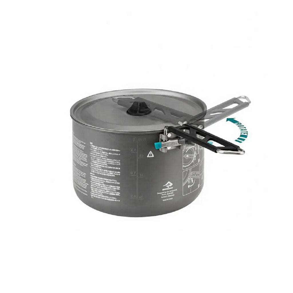 Алюмінієва каструля зі складною ручкою Alpha Pot від Sea To Summit, 2,7L.